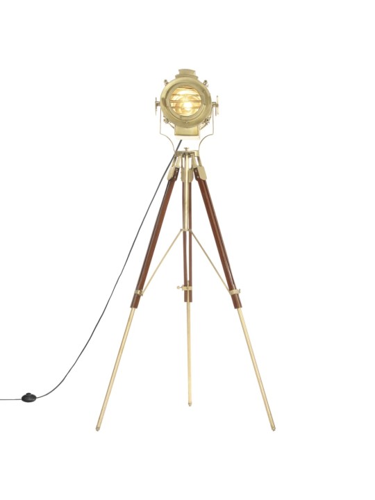 Stojací lampa na stativu masivní mangovníkové dřevo 193 cm