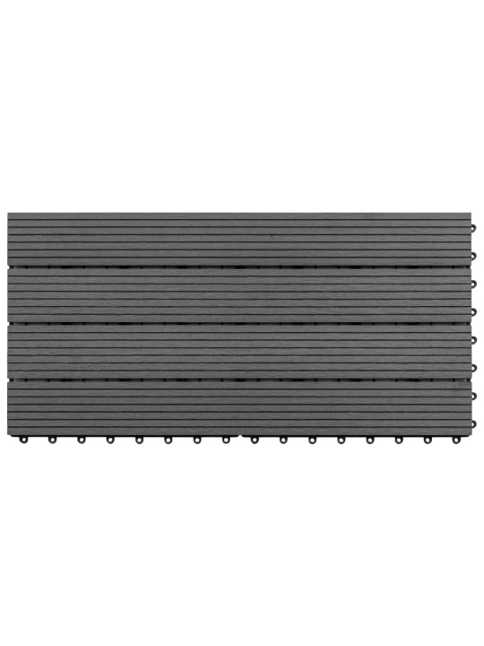 WPC dlaždice 60 x 30 cm 6 ks 1 m² šedé