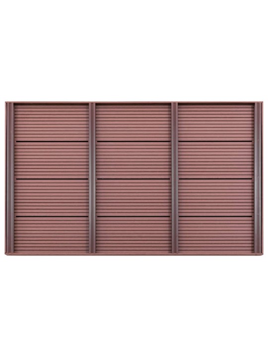 Podlahový prvek pro solární sprchu hnědý 101 x 63 x 5,5 cm WPC