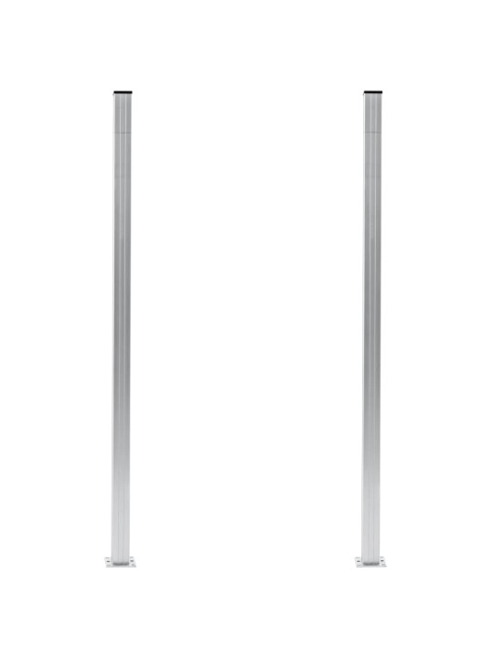 Plotové sloupky 2 ks hliník 185 cm