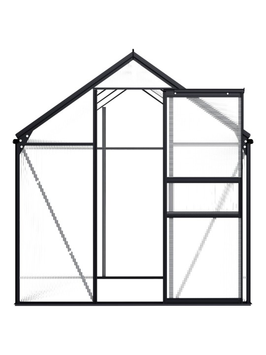 Skleník antracitový hliníkový 3,61 m²