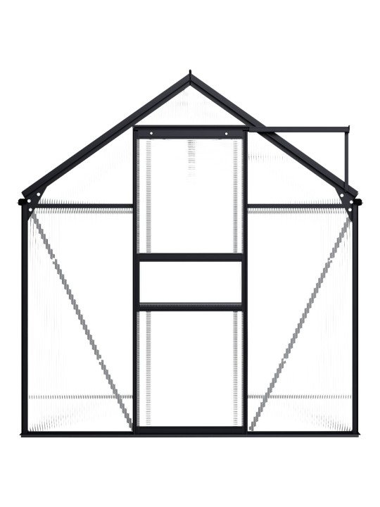 Skleník antracitový hliníkový 3,61 m²