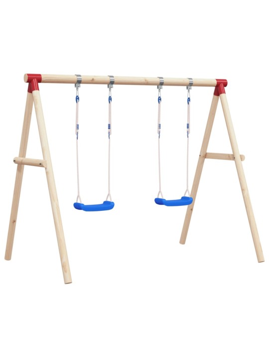 Houpačkové sedáky s lany 2 ks modré 38 x 16 cm polyethylen