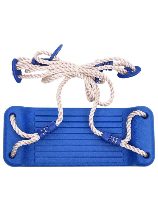 Houpačkové sedáky s lany 2 ks modré 37 x 15 cm polyethylen