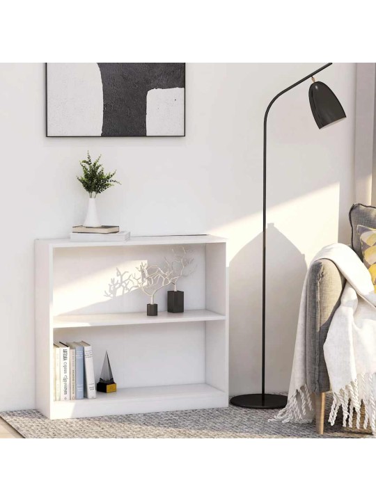 Knihovna bílá 80x24x75 cm kompozitní dřevo