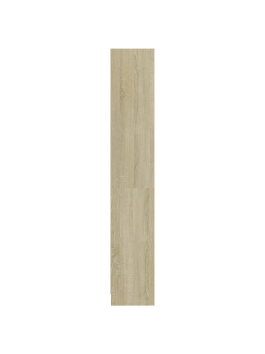 4patrová knihovna dub sonoma 80 x 24 x 142 cm kompozitní dřevo