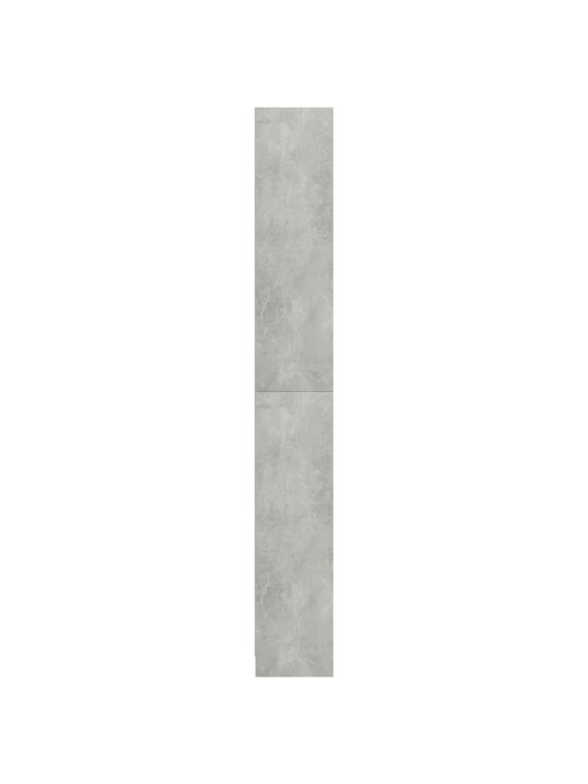 5patrová knihovna betonově šedá 80x24x175 cm kompozitní dřevo