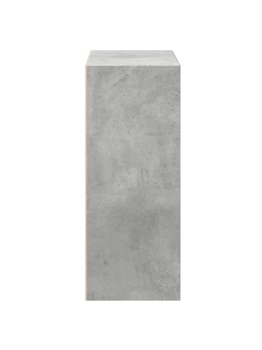 Knihovna 2 police betonově šedá 40 x 30 x 76,5 cm dřevotříska