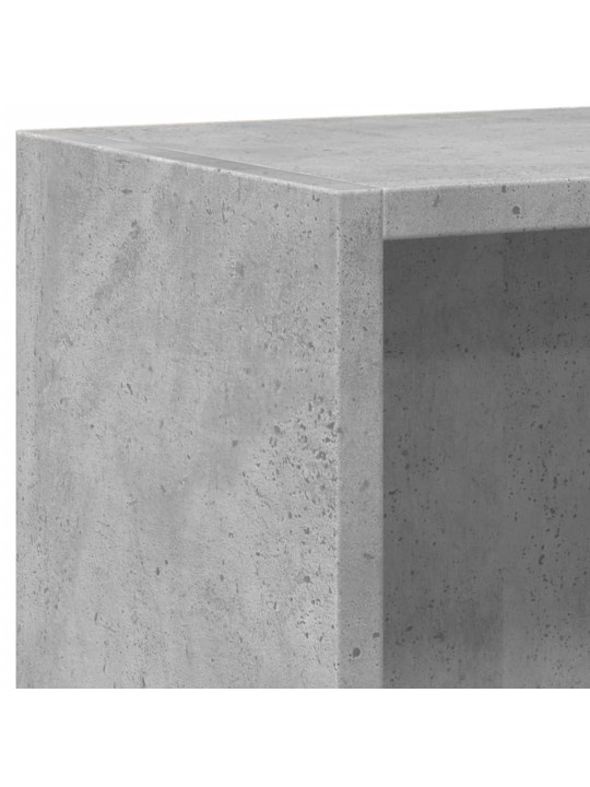 Knihovna 2 police betonově šedá 40 x 30 x 76,5 cm dřevotříska