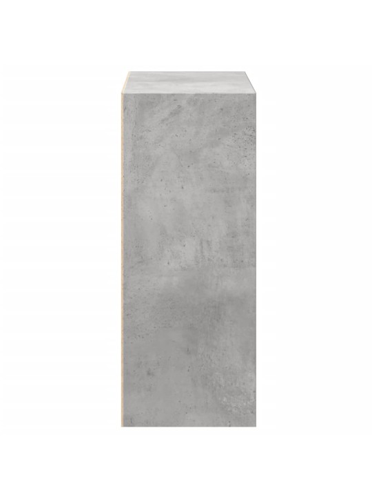 2patrová knihovna betonově šedá 60 x 30 x 76,5 cm dřevotříska