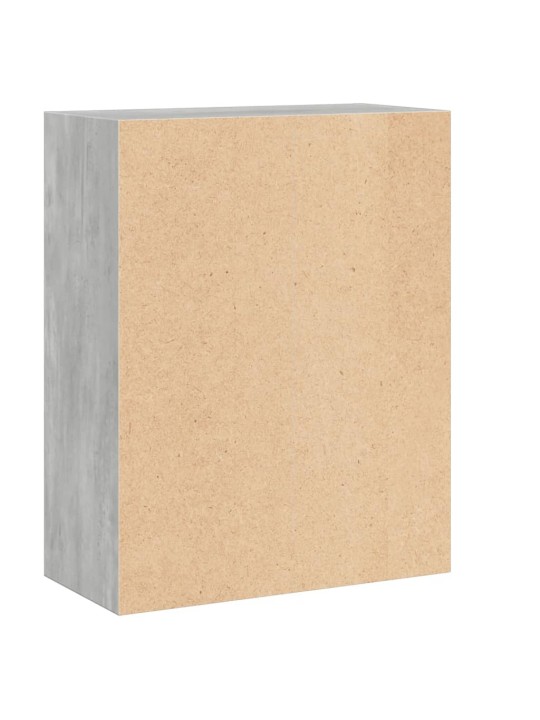 2patrová knihovna betonově šedá 60 x 30 x 76,5 cm dřevotříska