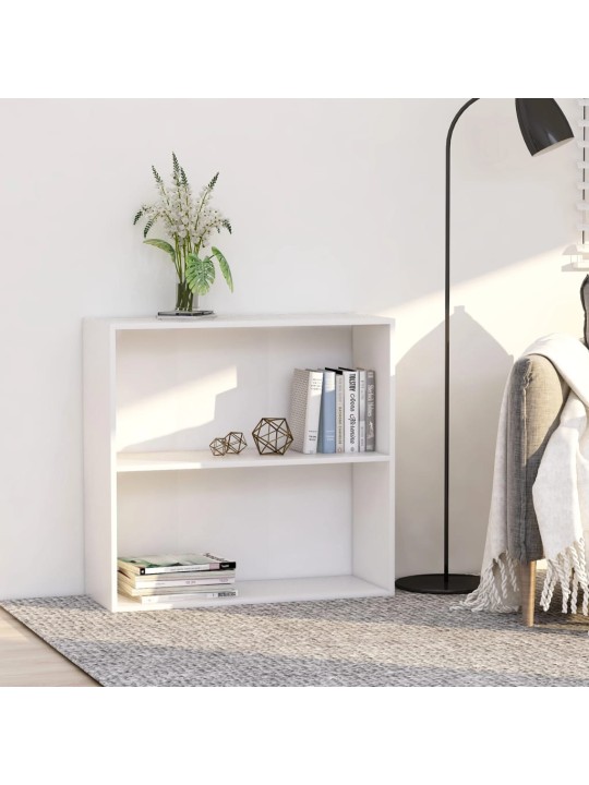 Knihovna bílá 80x30x76,5 cm kompozitní dřevo