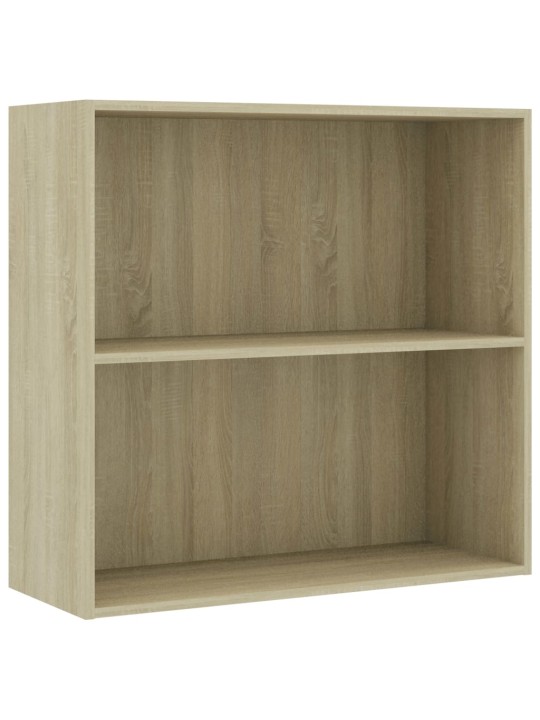 Knihovna dub sonoma 80x30x76,5 cm kompozitní dřevo