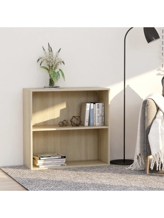 Knihovna dub sonoma 80x30x76,5 cm kompozitní dřevo
