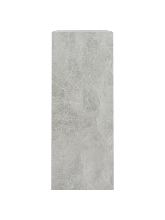 2patrová knihovna betonově šedá 80 x 30 x 76,5 cm dřevotříska
