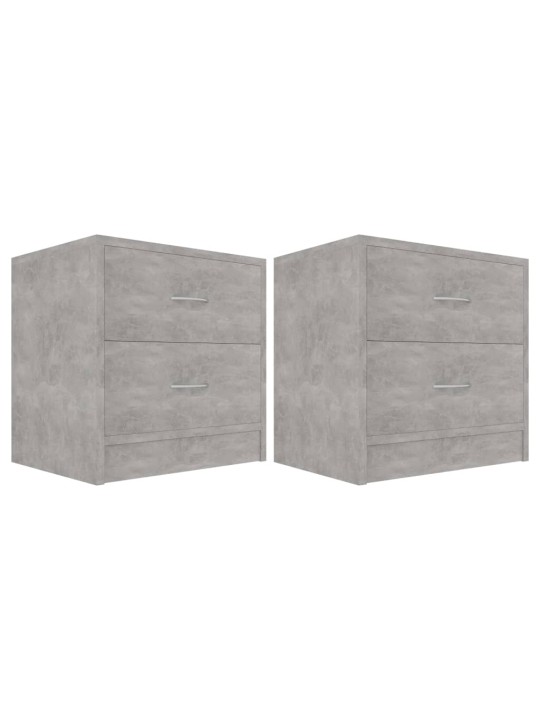 Noční stolky 2 ks betonově šedé 40x30x40 cm kompozitní dřevo