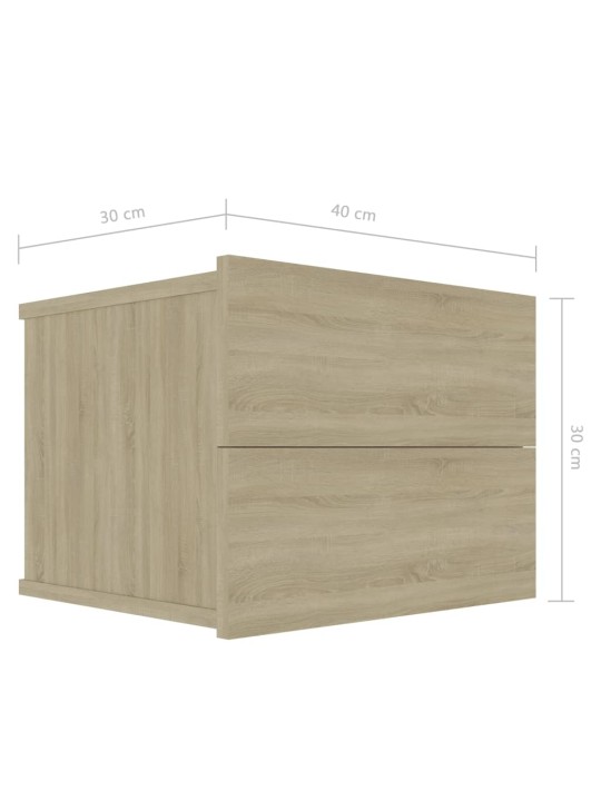 Noční stolky 2 ks dub sonoma 40 x 30 x 30 cm kompozitní dřevo