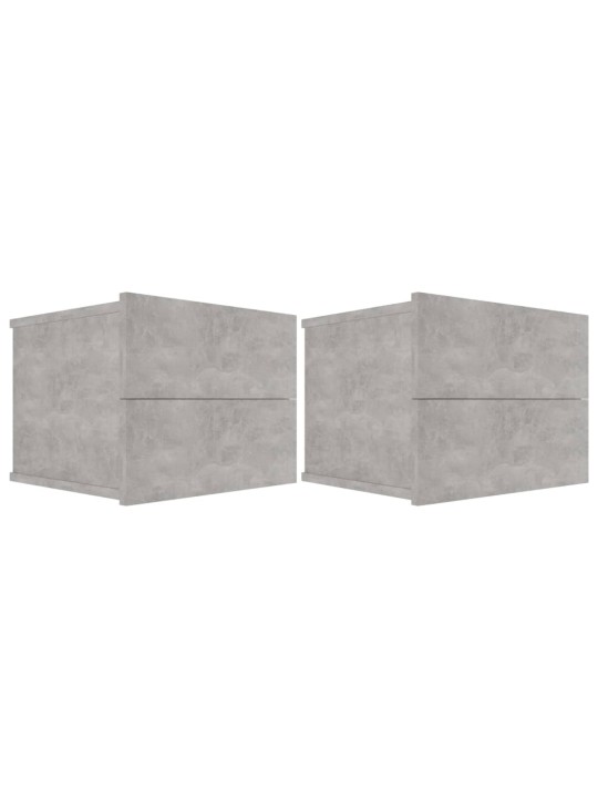 Noční stolky 2 ks betonově šedé 40x30x30 cm kompozitní dřevo