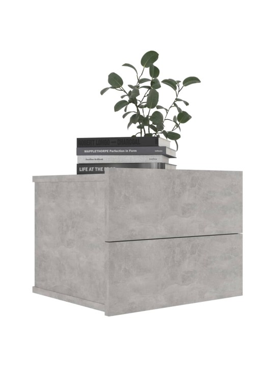 Noční stolky 2 ks betonově šedé 40x30x30 cm kompozitní dřevo