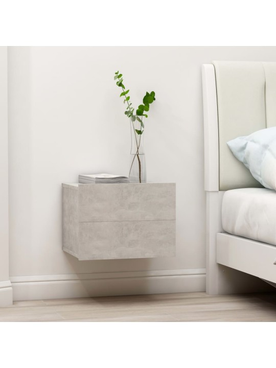 Noční stolky 2 ks betonově šedé 40x30x30 cm kompozitní dřevo