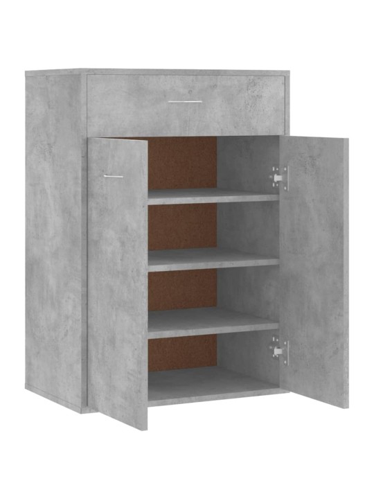 Botník betonově šedý 60 x 35 x 84 cm kompozitní dřevo