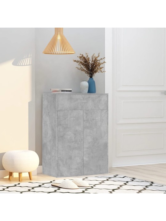 Botník betonově šedý 60 x 35 x 84 cm kompozitní dřevo
