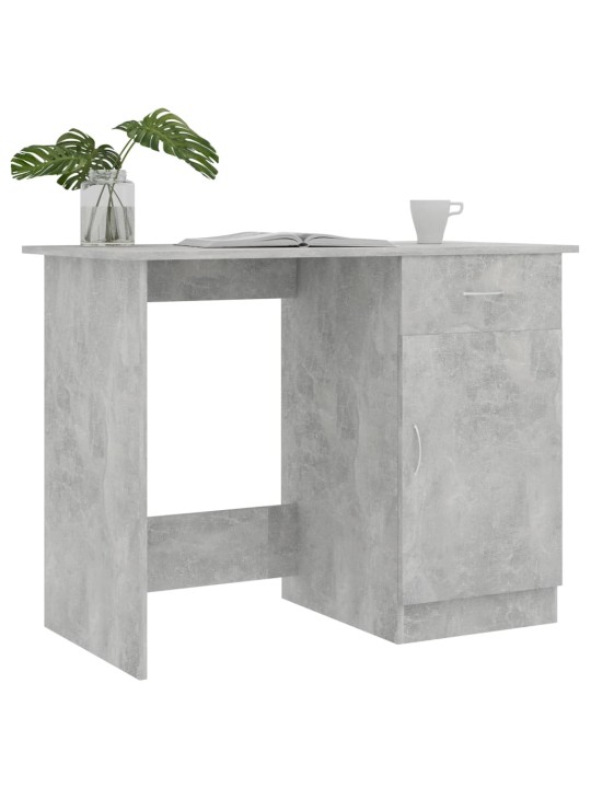 Psací stůl betonově šedý 100 x 50 x 76 cm dřevotříska