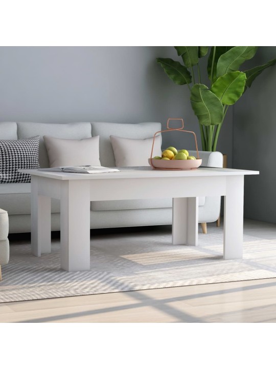 Konferenční stolek bílý 100 x 60 x 42 cm kompozitní dřevo