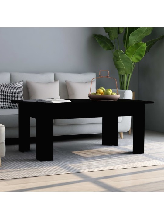 Konferenční stolek černý 100 x 60 x 42 cm kompozitní dřevo
