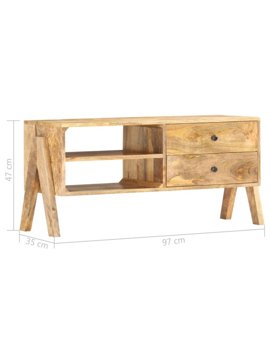 Tv stolek 97 x 35 x 47 cm masivní mangovníkové dřevo