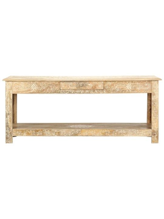 Konferenční stolek 110x50x45 cm ruční malba masivní mangovník