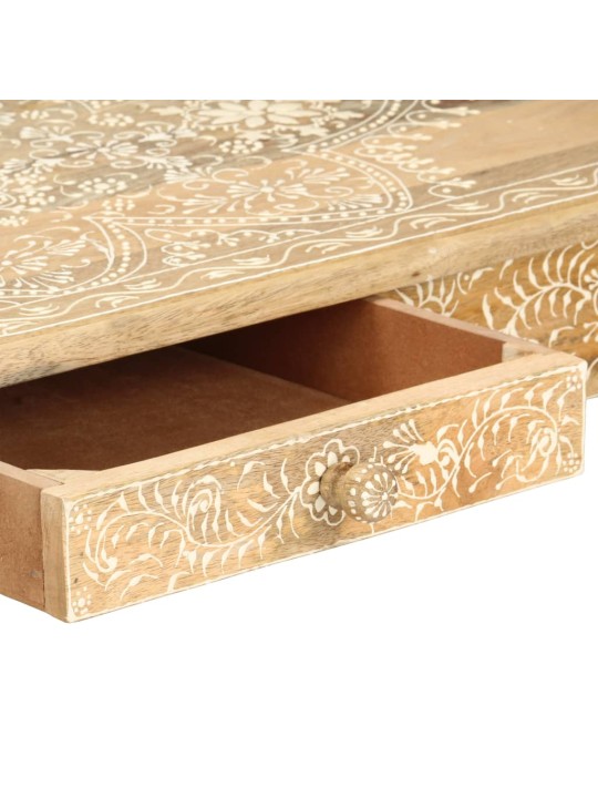 Konferenční stolek 110x50x45 cm ruční malba masivní mangovník