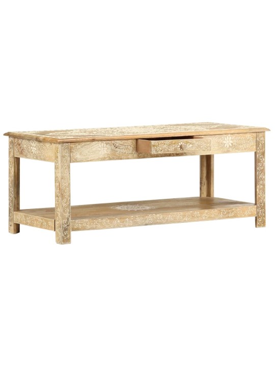 Konferenční stolek 110x50x45 cm ruční malba masivní mangovník