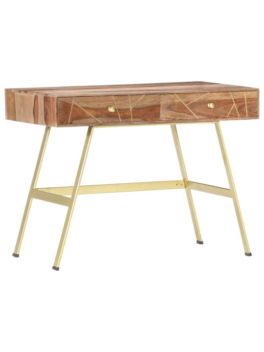Psací stůl se zásuvkami 100x55x75 cm masivní akáciové dřevo