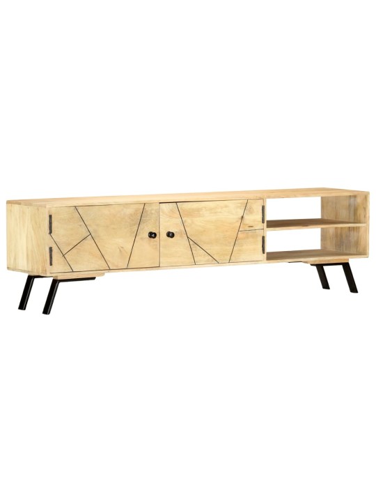 TV stolek 140 x 30 x 40 cm masivní mangovníkové dřevo