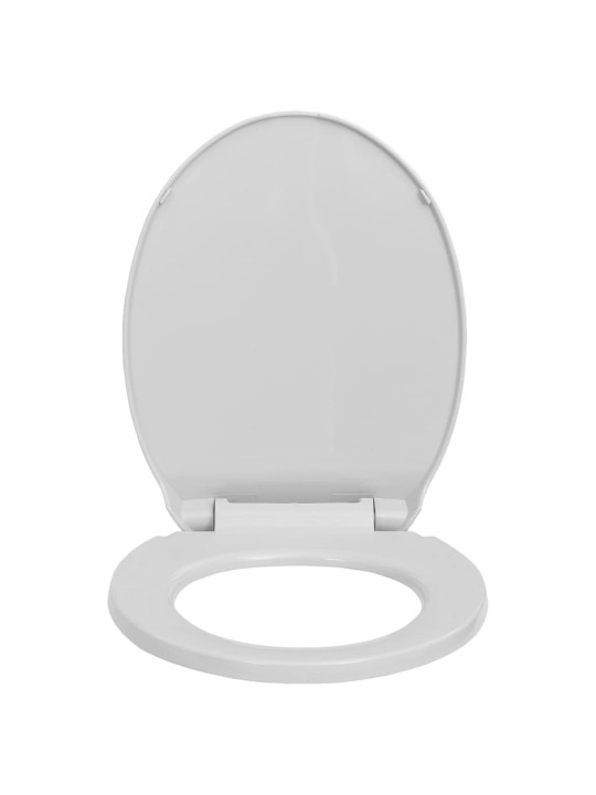 WC sedátko s pomalým sklápěním světle šedé oválné