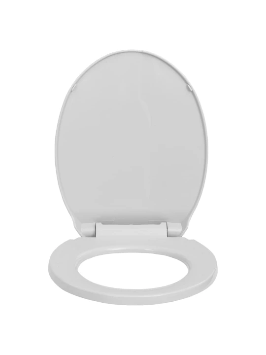 WC sedátko s pomalým sklápěním světle šedé oválné