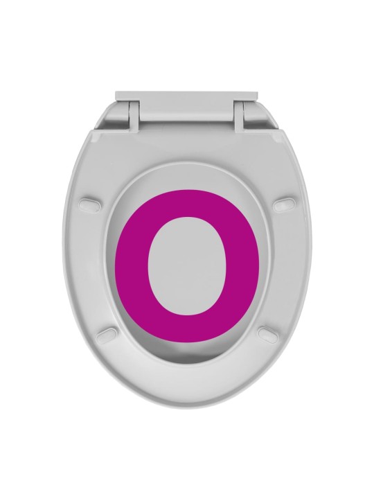 WC sedátko s pomalým sklápěním světle šedé oválné