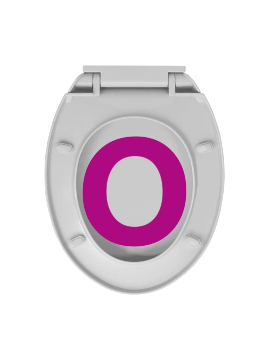 WC sedátko s pomalým sklápěním světle šedé oválné