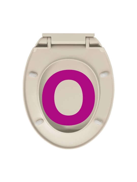 WC sedátko s pomalým sklápěním meruňkové oválné