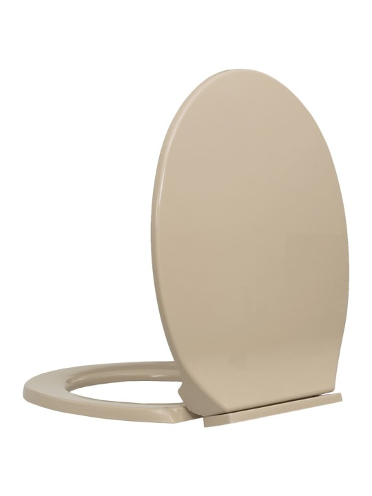 WC sedátko s pomalým sklápěním béžové oválné