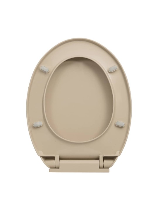 WC sedátko s pomalým sklápěním béžové oválné