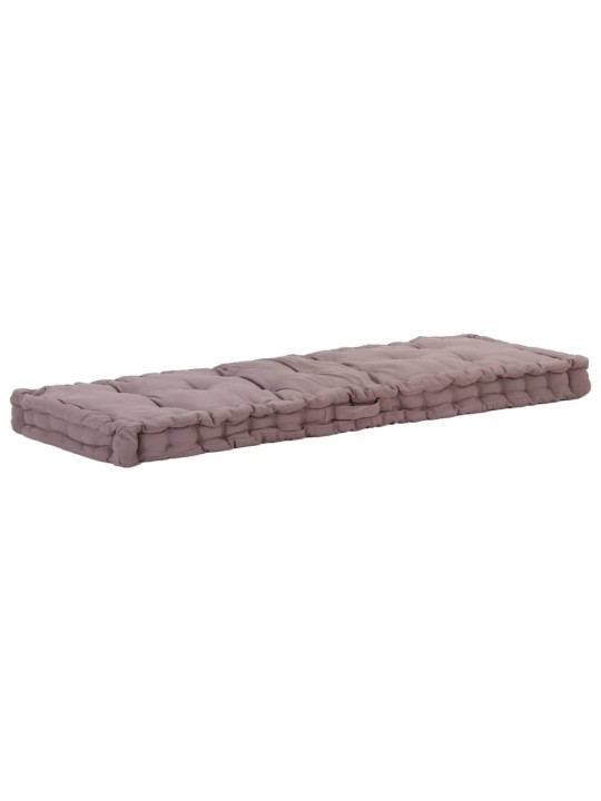 Poduška na nábytek z palet bavlna 120 x 40 x 7 cm taupe
