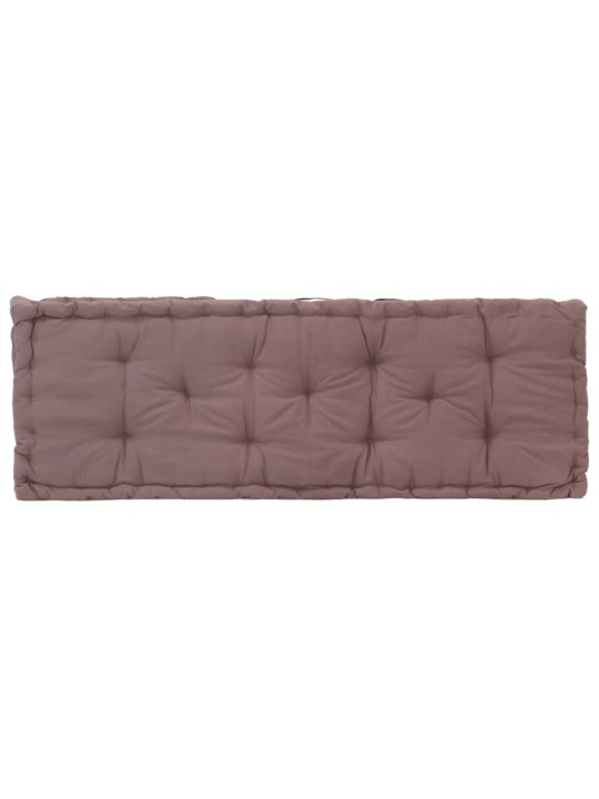 Poduška na nábytek z palet bavlna 120 x 40 x 7 cm taupe