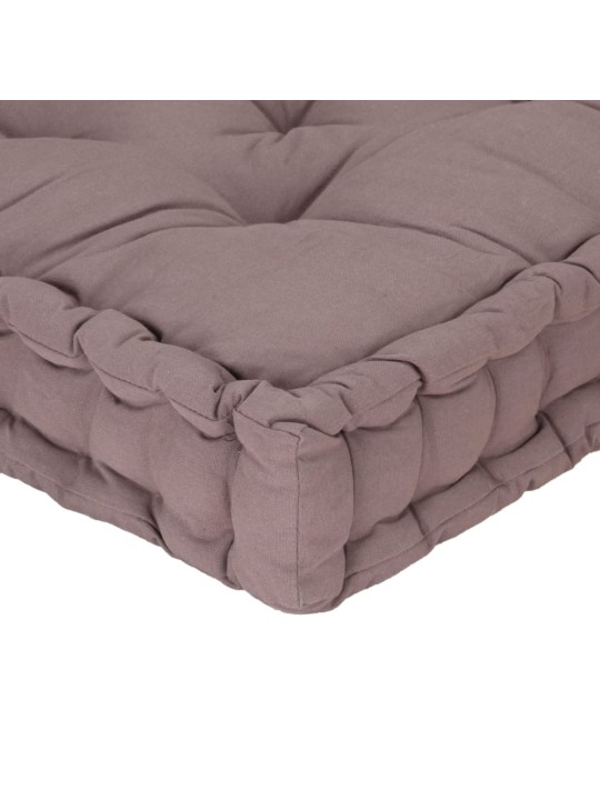 Poduška na nábytek z palet bavlna 120 x 40 x 7 cm taupe