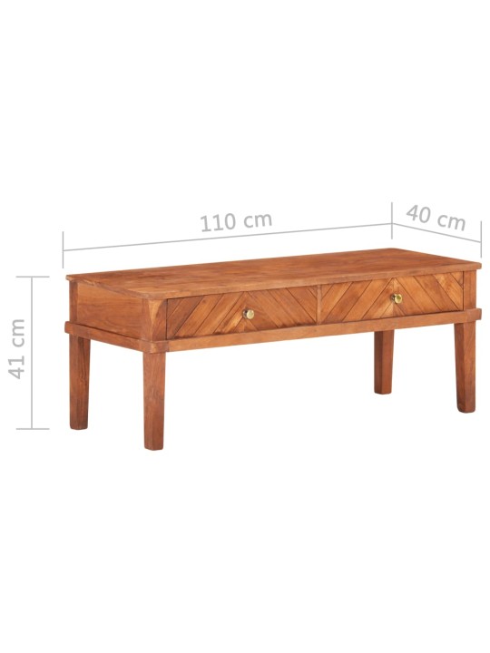 TV stolek 110 x 40 x 41 cm masivní akáciové dřevo