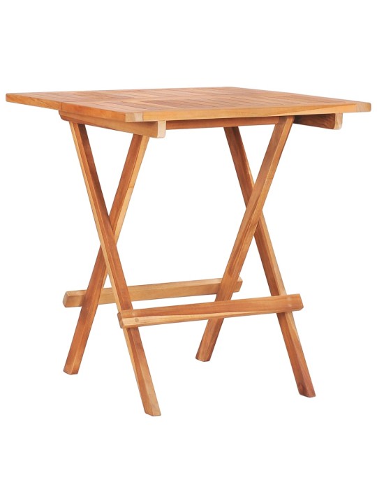Skládací bistro stolek 60 x 60 x 65 cm masivní teakové dřevo