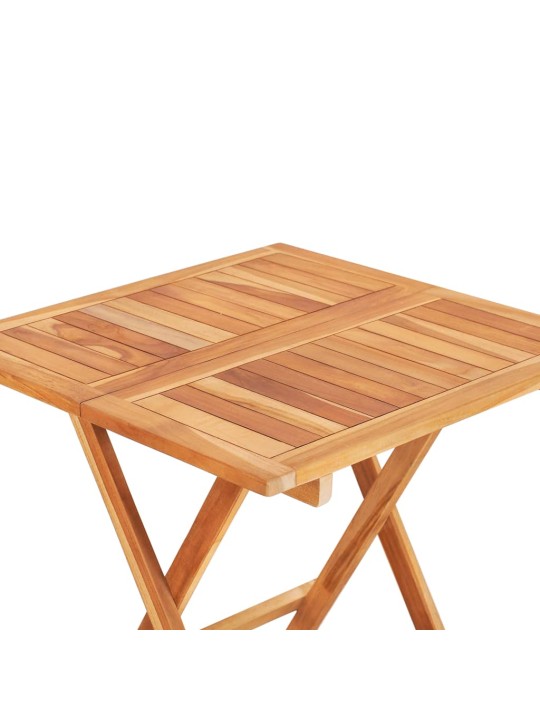 Skládací bistro stolek 60 x 60 x 65 cm masivní teakové dřevo