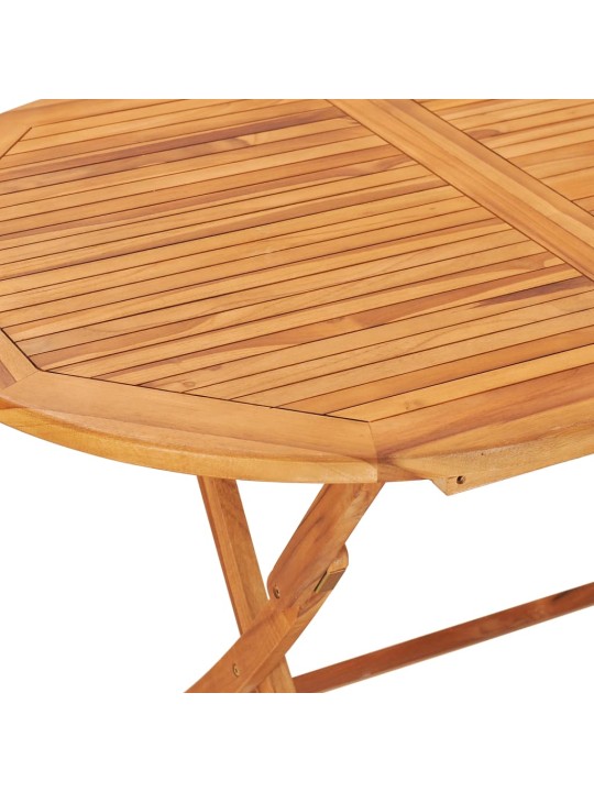 Skládací zahradní stůl 160 x 80 x 75 cm masivní teakové dřevo