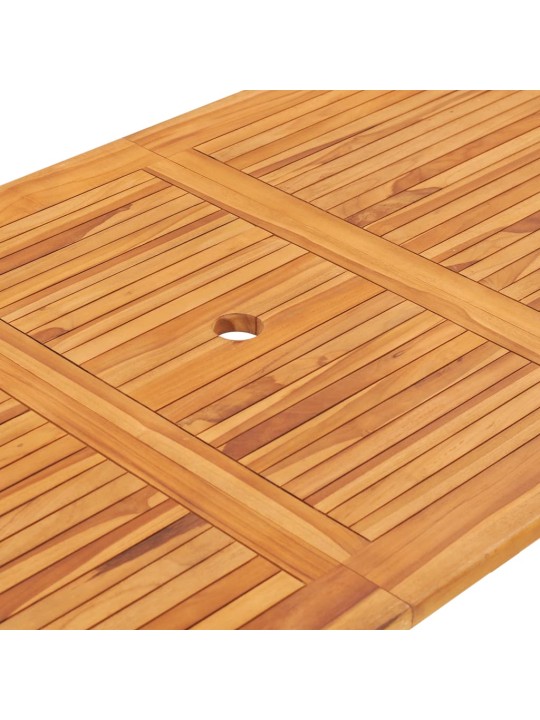 Skládací zahradní stůl 160 x 80 x 75 cm masivní teakové dřevo